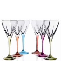 FUSION COLOR GLASSES WINE 6PC 2429402