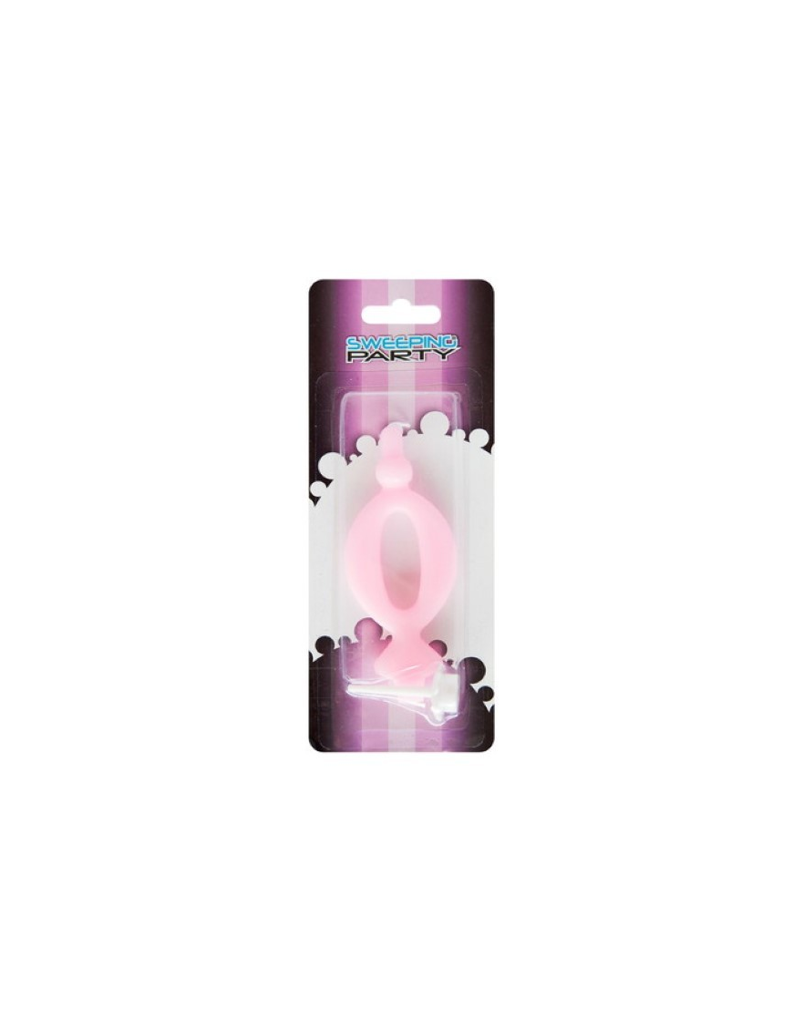 CANDLE NUMERAL SLIM PINK "0" 5148