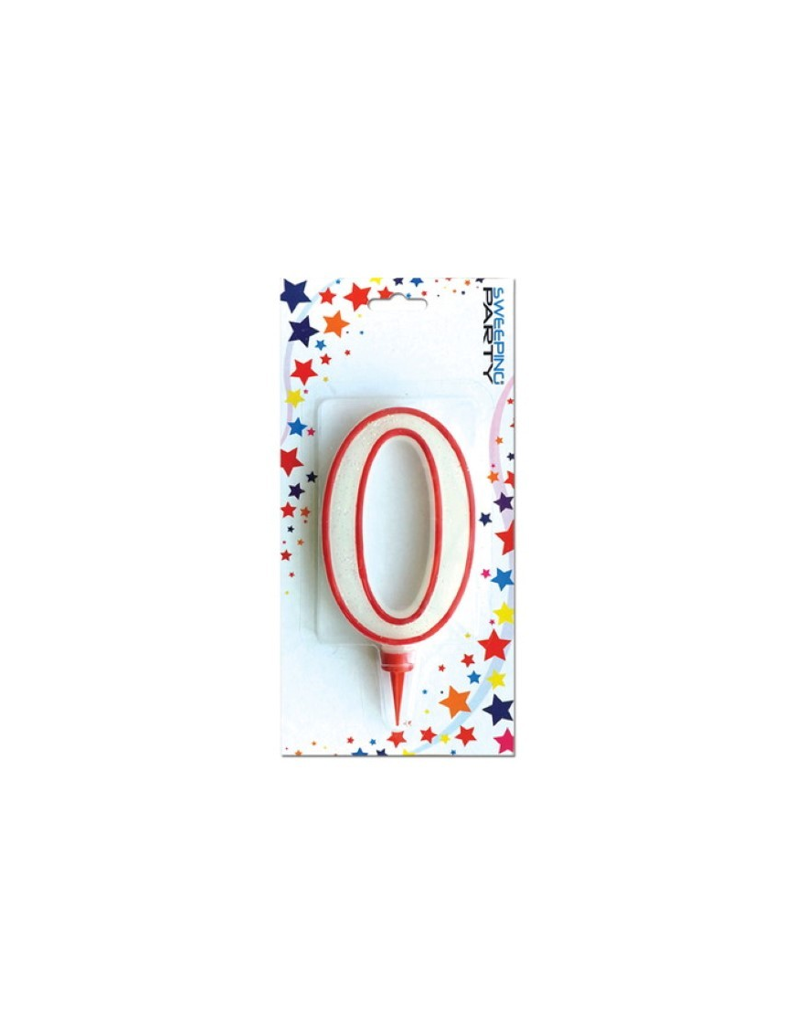 CANDLE NUMERAL GIANT "0" 0255
