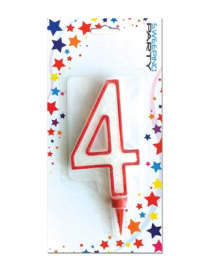 CANDLE NUMERAL GIANT "4" 0293