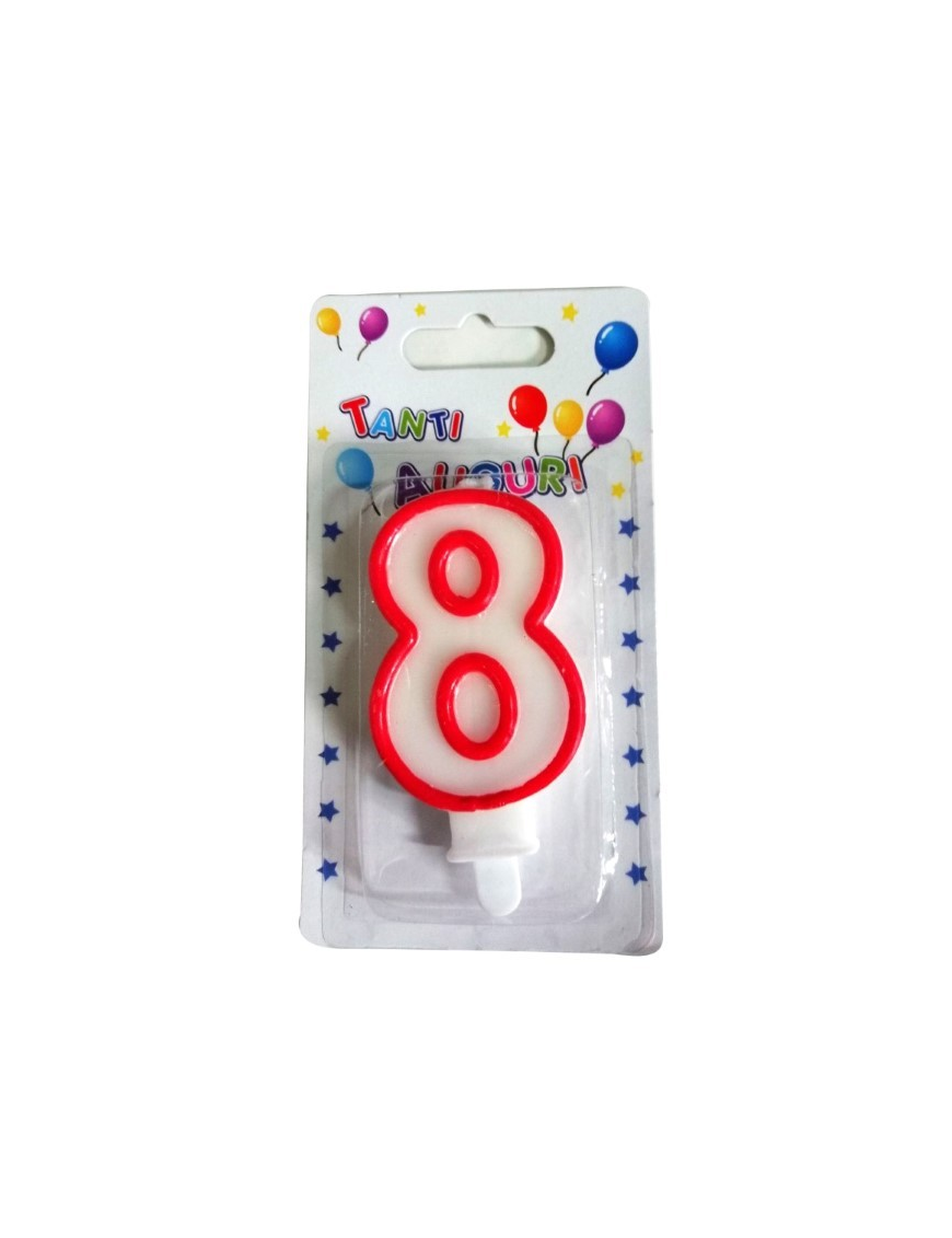 CANDLE NUMERAL "8" 3181