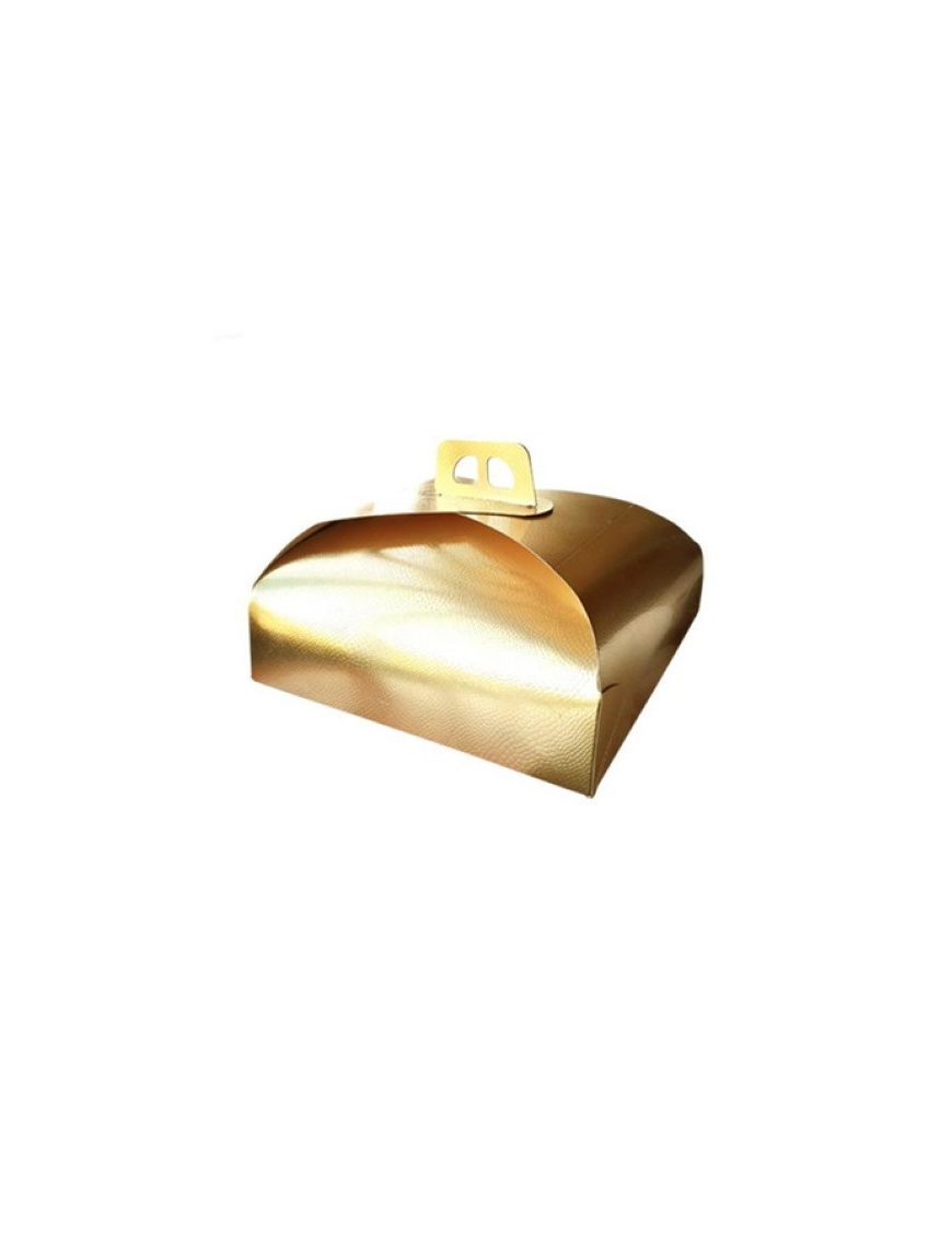 BAKERY L. BOX P / CAKE GOLD 33X33CM 5915