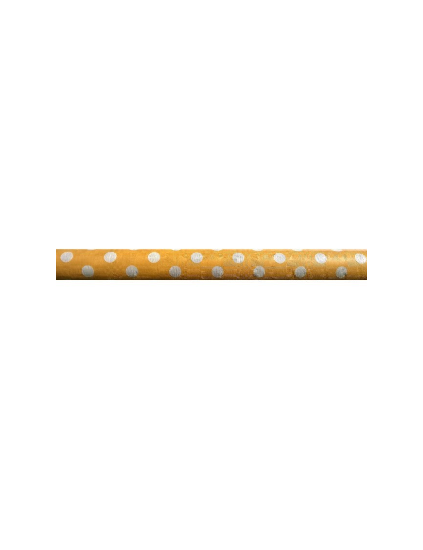 ROLL TABLECL.DAM. YELLOW W/ POIS 7X1,2MT