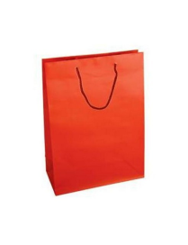 LUXURY COLOR RED SHOPPER 16X8X19
