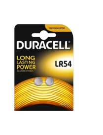 DURACELL POWER LONG BATTERY LR54 BUTTON 2P