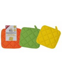 QUILTED SQUARE POTHOLDER 17X17CM