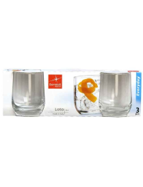 LOTUS GLASS WATER 27CL 3PC