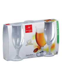 EXECUTIVE BEER GLASSES 200CL 3PC