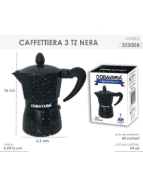L.CAFFE' CAFFETTIERA NERA 3tz 333008