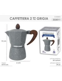 L.CAFFE' CAFFETTIERA GRIGIA 2tz 333011