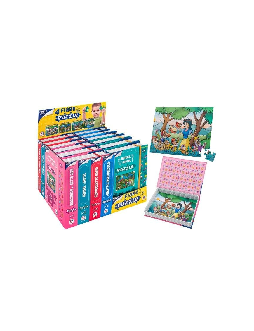 FAMILY GAMES PUZZLE FIABE 48pz IN LIBRO