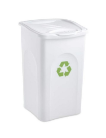 TRASH CAN BE GREEN-WHITE 50LT