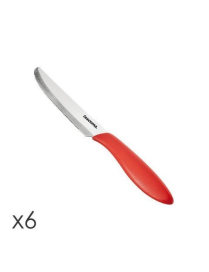 EARLY TABLE KNIFE 12CM 6PC RED