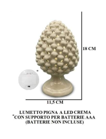 L.PIGNA  CREMA LAMPADA 18cm 21019PC