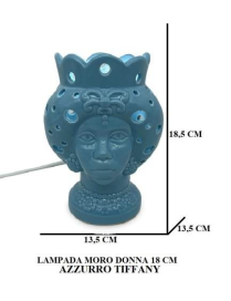 L.MORO DONNA BLU LAMPADA 18,5cm 21025