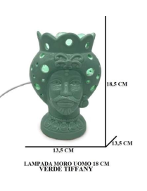 L.MORO UOMO VERDE LAMPADA 18,5cm 21025