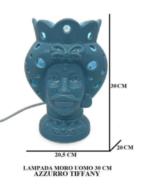 L.MORO UOMO BLU LAMPADA 30cm 21026MUA