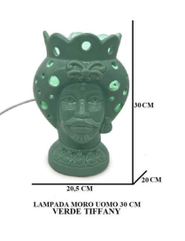 L.MORO UOMO VERDE LAMPADA 30cm 21026