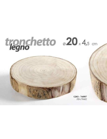 L.GDO TRONCO LEGNO 20x20x4,5cm 744907