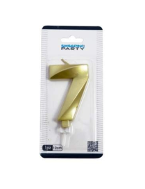 CANDELINA NUMERALE 3D ORO N. 7 00937