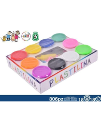 PLASTILINA BARATTOLO 100gr+FOR10pz317441
