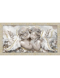 DIPINTO GIOVY 60x110 CENTIMETRI ANGELS IN FLOWER ORO