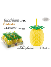BICCHIERE MBY ANANAS C/CANNUCCIA 800ml