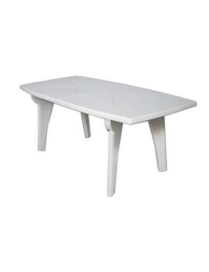 WHITE TABLE LIPARI1 180X90XH72CM