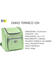 GREEN ZAINO TERMICO 25lt